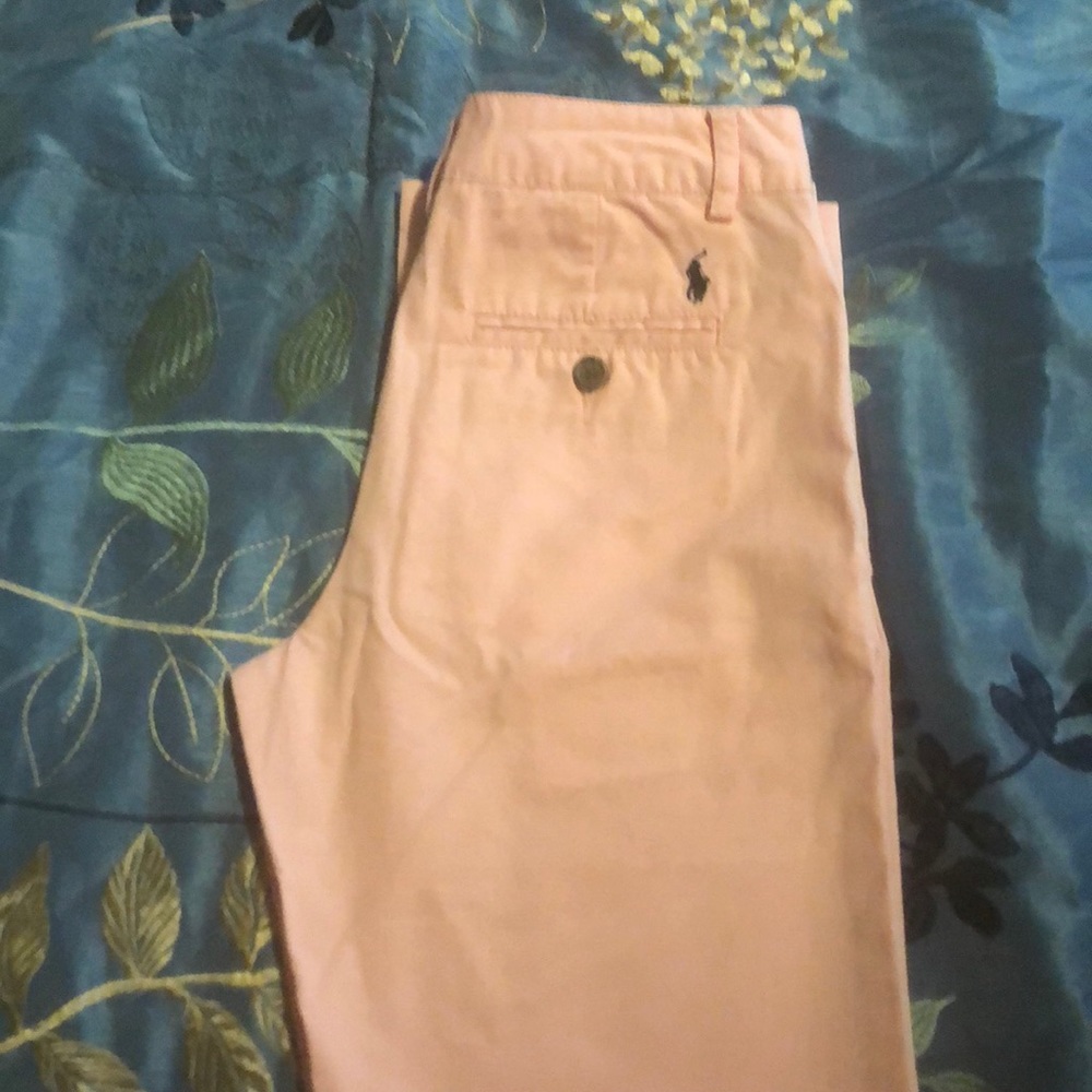 Boys pink polo pants
